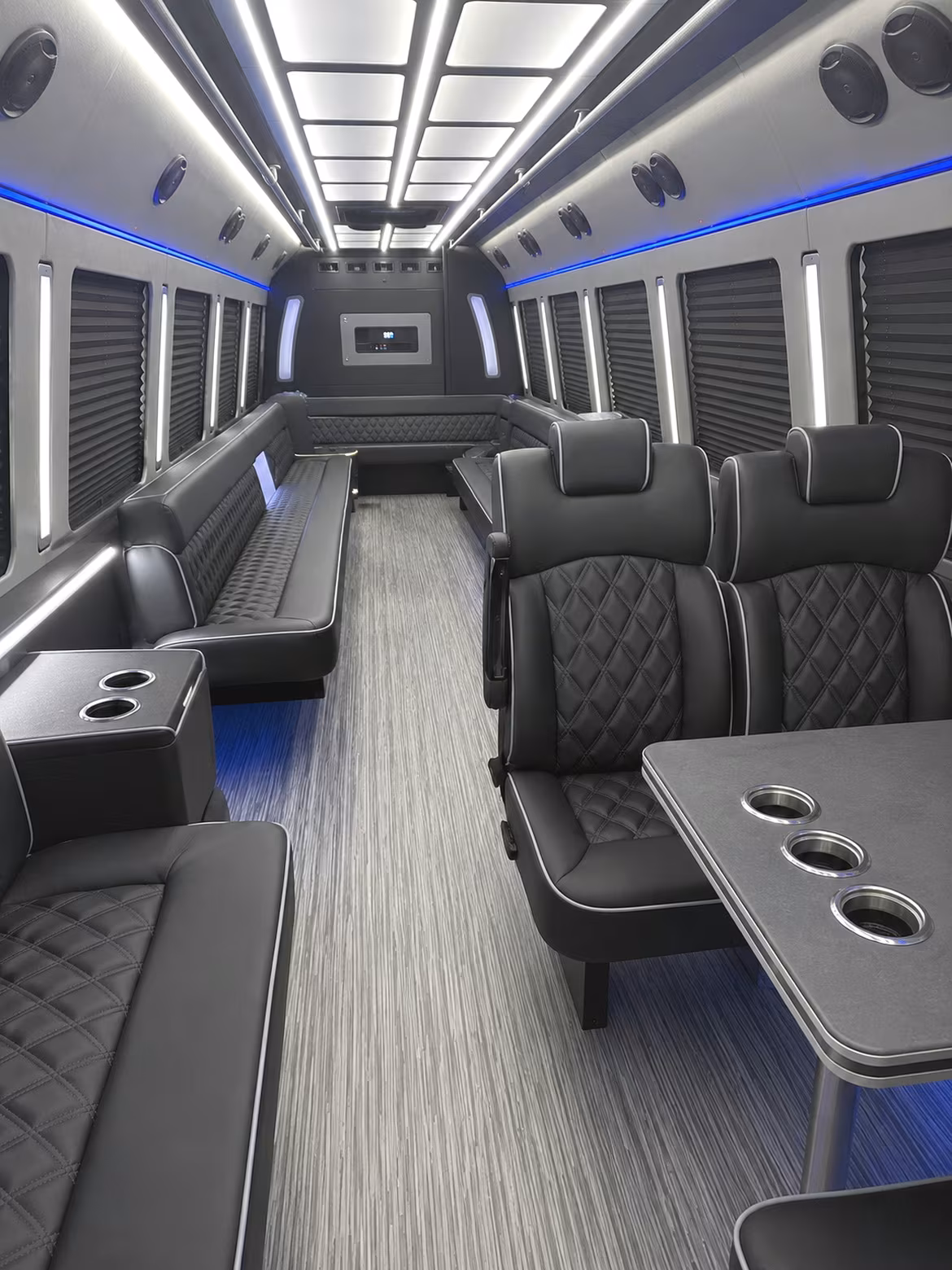 altamonte springs 25 passenger party bus inside