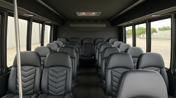 Interior of Charter Bus Company Altamonte Springs's 15 Passenger Minibus in Altamonte Springs