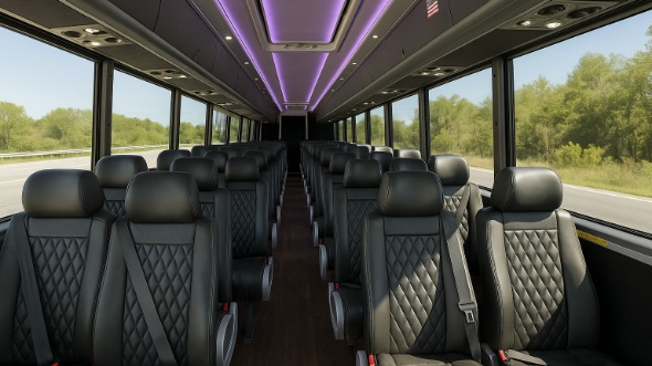 Interior of Charter Bus Company Altamonte Springs's 20 Passenger Mini bus in Altamonte Springs
