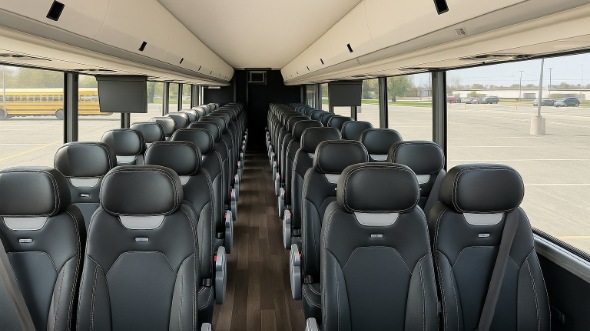 Interior of Charter Bus Company Altamonte Springs's 28 Passenger Mini bus in Altamonte Springs