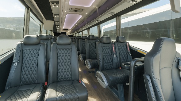 Interior of Charter Bus Company Altamonte Springs's 35 Passenger Minibus in Altamonte Springs