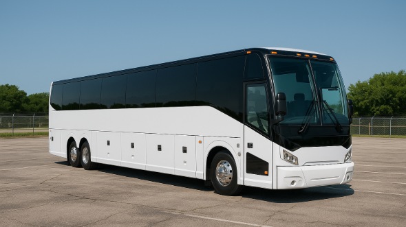 Exterior of Charter Bus Company Altamonte Springs's 56 Passenger Charter Bus in Altamonte Springs