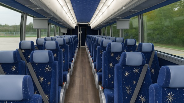 altamonte springs 50 passenger charter bus inside
