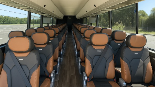 altamonte springs 55 passenger charter bus inside