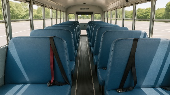 Interior of Charter Bus Company Altamonte Springs's School Bus in Altamonte Springs